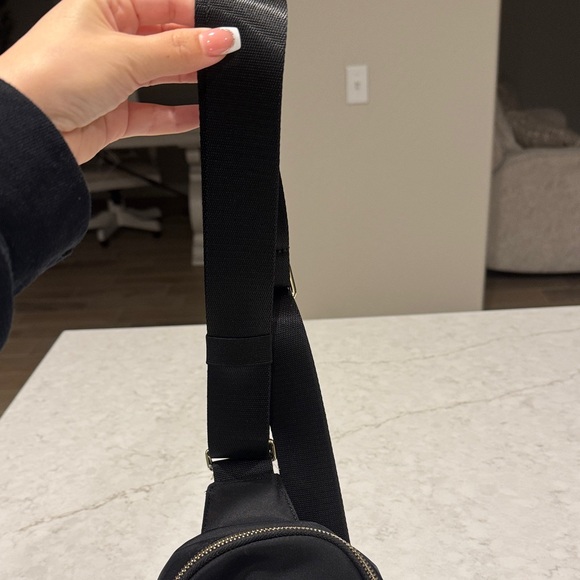 lululemon athletica Black Crossbody Bag with Gold Accents - Picture 3 of 6